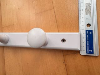 Perchero de pared blanco 3 pomos