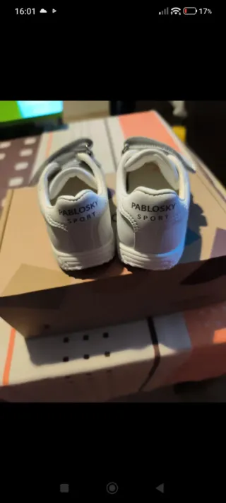 Zapatillas Pablosky bebé blancas Numero 20