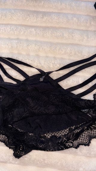 Conjunto tangas encaje negro