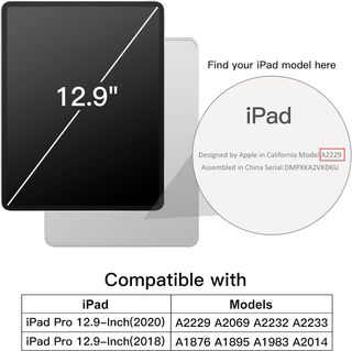 JETech Funda para iPad Pro 12,9 Pulgadas (Modelo 2