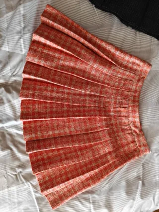 4 Faldas Plisadas Cuadros Talla M