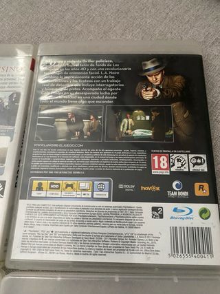 Lote 4 Juegos PS3: Assassin's Creed, L.A. Noire, C