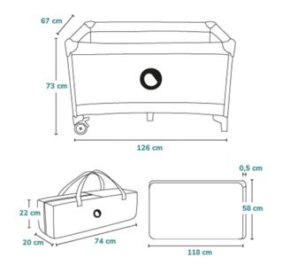 Cuna de viaje plegable.A ESTRENAR