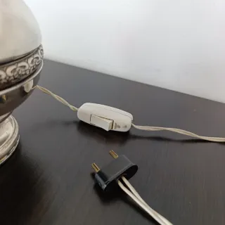 Lámpara metal y cristal