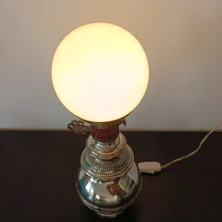 Lámpara metal y cristal