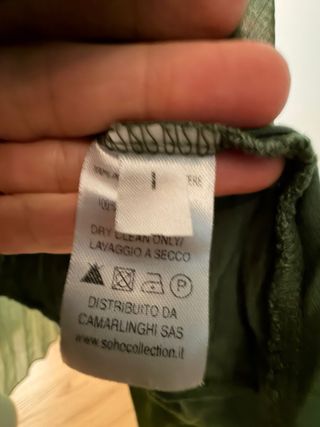 Gonna plissé verde taglia unica