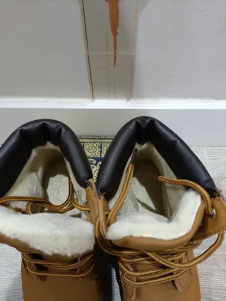 Botas Worker Camel Forro Borreguito Talla 38