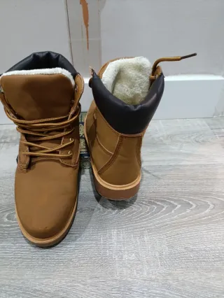 Botas Worker Camel Forro Borreguito Talla 38