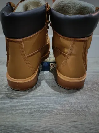 Botas Worker Camel Forro Borreguito Talla 38