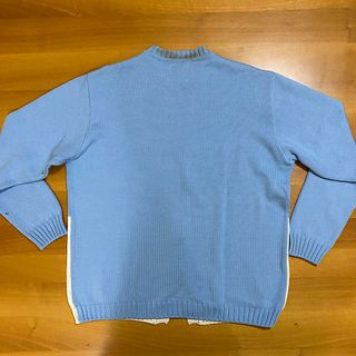 Primo Emporio Maglione Azzurro Bianco Lana Merinos