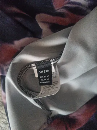 Falda larga estampada flores