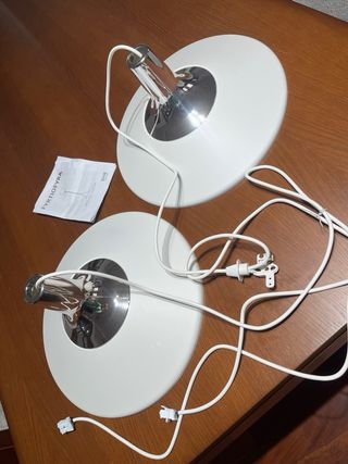 4 Lámparas de Techo Blancas