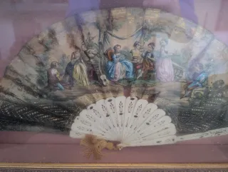 Abaniquera Vintage Hecha a Mano