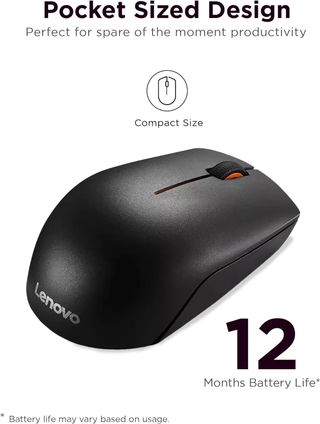 Lenovo 300 ratón inalámbrico Compacto