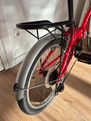 Bicicleta Plegable Boomerang Roja