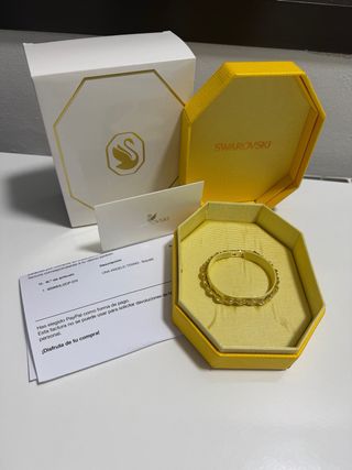 Pulsera Swarovski Angelic Dorada