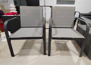 Conjunto Terraza 4 Piezas Negro/Gris