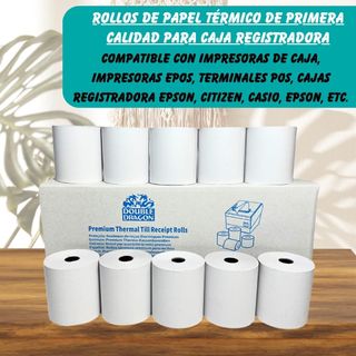 Double Dragon Rollo de Recibo Térmico Premium de 8