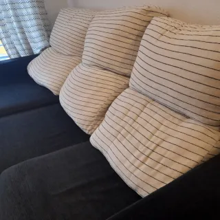 Sofá chaise longue negro