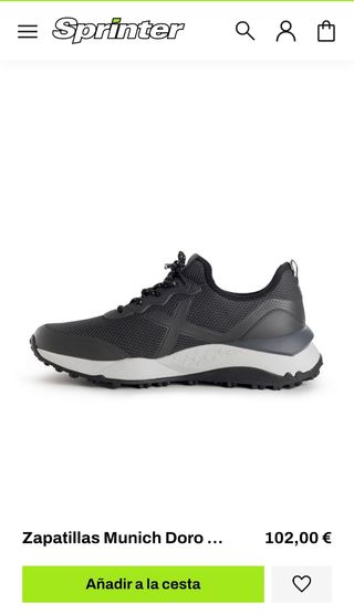 Zapatillas Munich Doro Negras/Gris