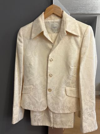Traje de ceremonia beige mujer T.M