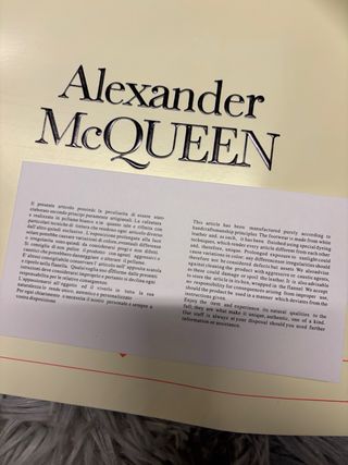 Alexander McQueen sneakers bianche nere 39