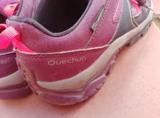 Zapatillas trekking niño rosa/morado