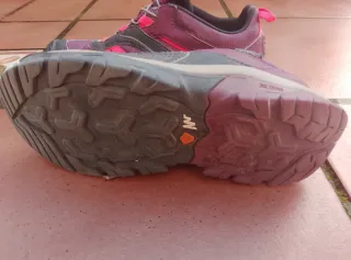 Zapatillas trekking niño rosa/morado