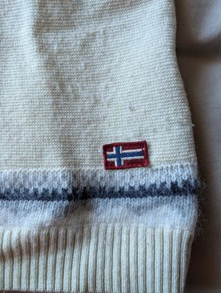 Jersey Napapijri Lana Mujer Talla M Beige Gris