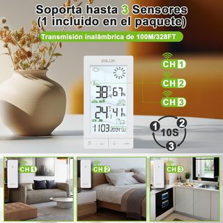 Estación Meteorológica Inalámbrica Con Sensor, Ter