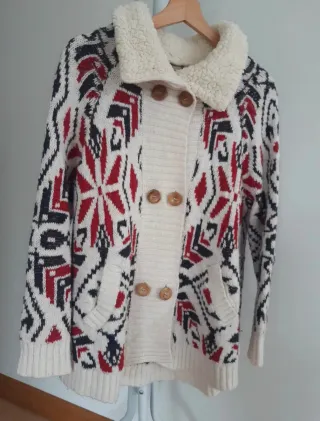 Chaqueta de punto con estampado