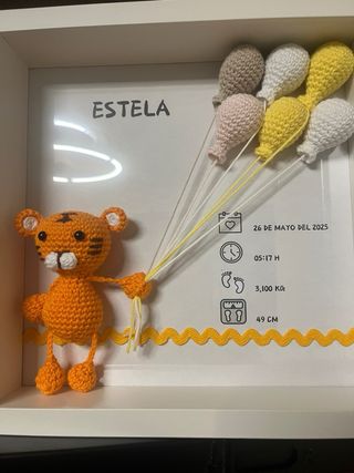 Marco recuerdo bebé Estela