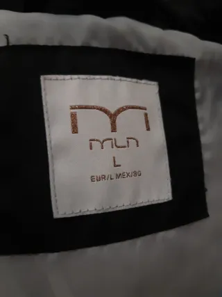 Abrigo largo negro mujer Milano Talla L