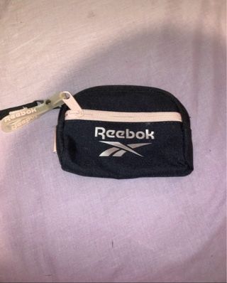 Monedero Reebok negro y rosa