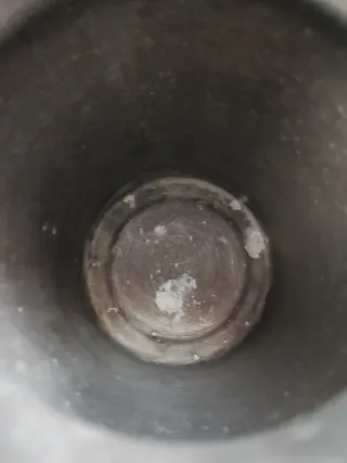 Lechera pequeña aluminio antigua