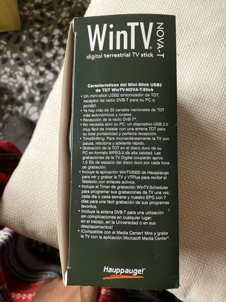 WinTV Nova-T TDT USB Stick MPEG-2