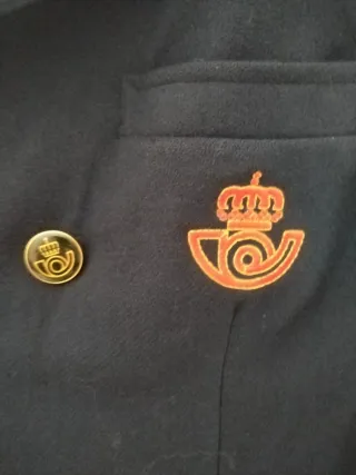 Abrigo cartero azul marino