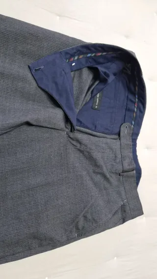 Traje Purificación García Raya Gris Talla 52