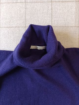 Jersey lana y seda cuello alto Talla S