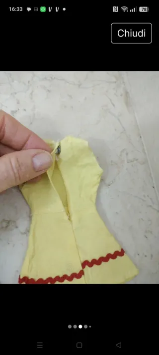 Set abbigliamento Barbie anni '70 clone