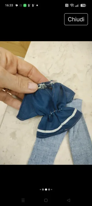 Set abbigliamento Barbie anni '70 clone