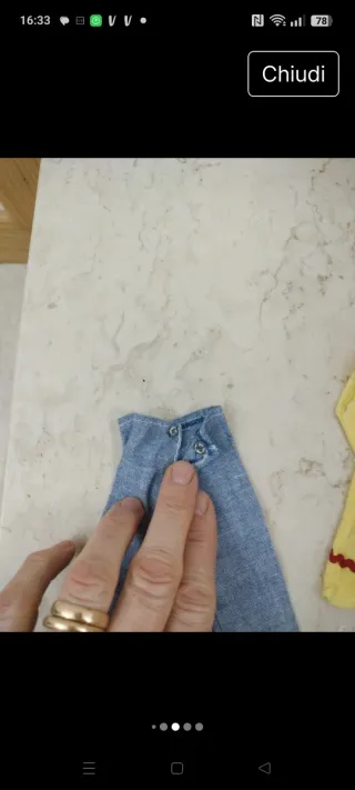 Set abbigliamento Barbie anni '70 clone