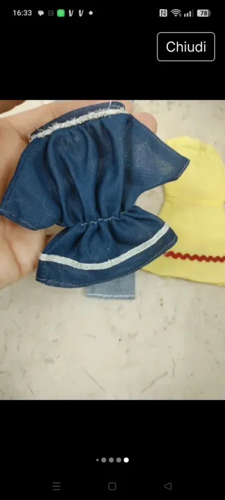 Set abbigliamento Barbie anni '70 clone