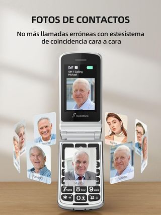 SweetLink F1 Teléfono Móvil para Personas Mayores,