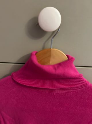 Jersey cuello alto Zara rosa
