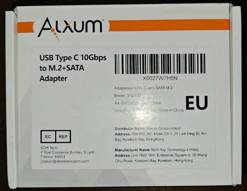 Adaptador Alxum M.2 NVMe SATA USB afbeelding 2