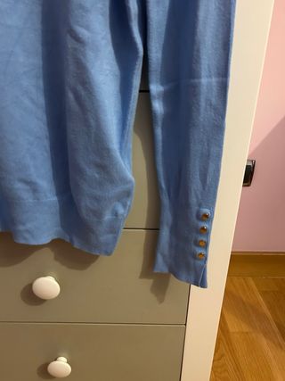 Jersey Zara cuello alto azul