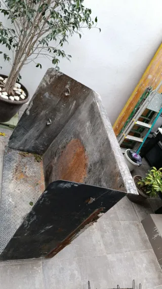 Barbacoa de hierro, de 1'10 cm x 1 mt