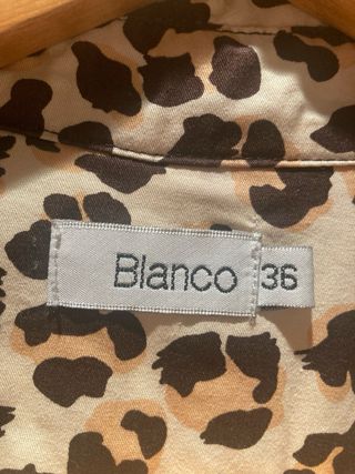 Gabardina animal print Blanco Talla 36