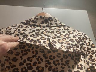 Gabardina animal print Blanco Talla 36
